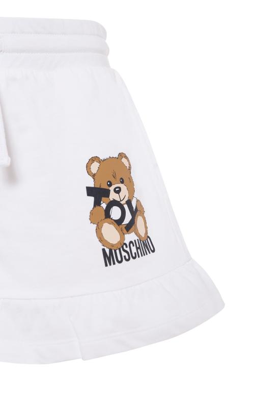 25SS [키즈] 모스키노 쇼츠/버뮤다 HAQ014 LCA19 10101 WHITE - MOSCHINO