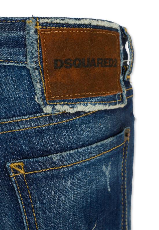 25FW [키즈] 디스퀘어드2 진 DQ2241 D0AER DQ01 DENIM - DSQUARED2