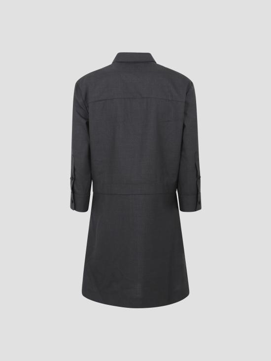 25FW 구찌 홀스빗 울 드레스 836243Z8B12 1054 ARDESIA GREY - GUCCI