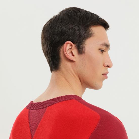 25FW 1989 스튜디오 긴팔 티셔츠 F04MAL005KNI001 Red - 1989 STUDIO