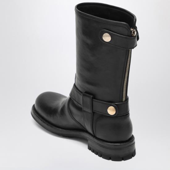 25FW 돌체앤가바나 카프스킨 바이커 부츠 CT1081AW352 Black - DOLCE & GABBANA