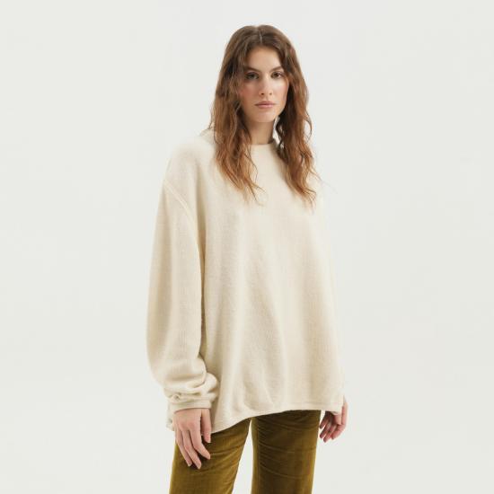 25FW 1989 스튜디오 긴팔 티셔츠 F04WEL001JER001 White