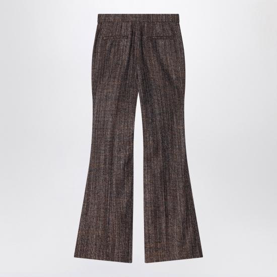 25FW 펜디 리스트 울&알파카 플레어 팬츠 FR6648AYN5 Brown - FENDI