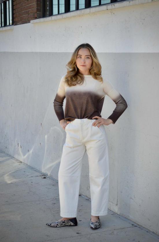  텔라 스트레이트 팬츠 코스모 트라우저 화이트