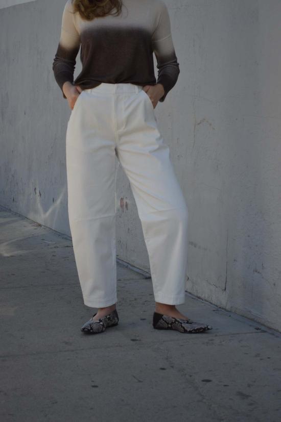  텔라 스트레이트 팬츠 코스모 트라우저 화이트 - TELA