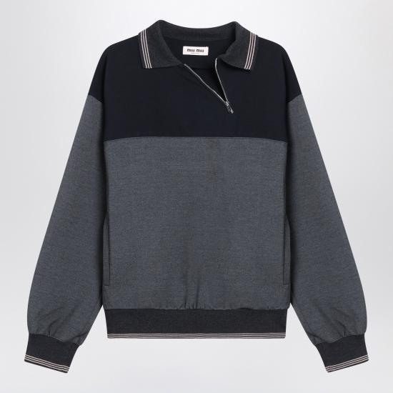 25FW 미우미우 긴팔 티셔츠 MJLA01OOO18FX Grey