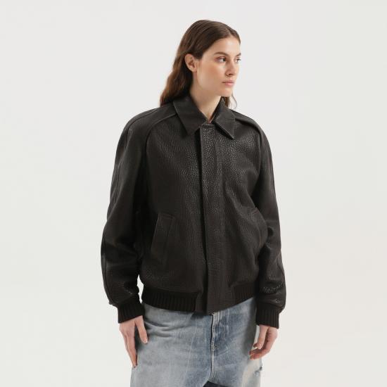 25FW 1989 스튜디오 가죽 자켓 F04WLB002LEA001 Brown