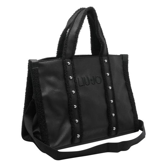 25FW 리우조 토트백 2F5027E0021 22222 Black - LIU JO