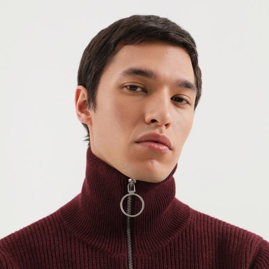 25FW 1989 스튜디오 긴팔 티셔츠 F04MAN002KNI001 Red - 1989 STUDIO