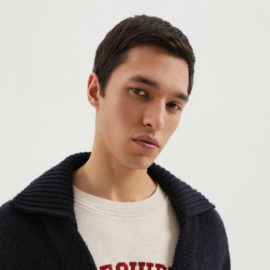 25FW 1989 스튜디오 긴팔 티셔츠 F04MAH001KNI001 Blue - 1989 STUDIO