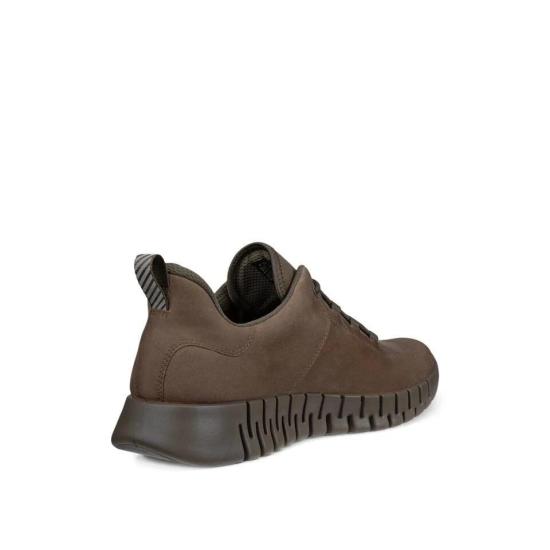 25FW 에코 스니커즈 GRUUV SNEAKER LEA GTX 525224 02559 Dark clay - ECCO