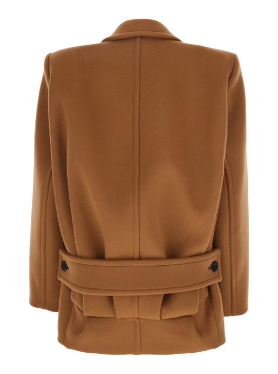 24FW 생로랑 자켓 808239Y060R2577 Brown - SAINT LAURENT