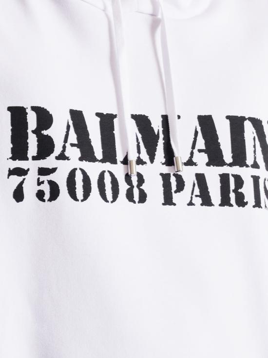 25FW 발망 긴팔 티셔츠 FH1JT047BD04 GAB White - BALMAIN