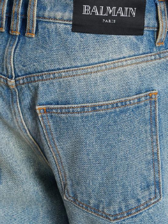 25FW 발망 데님 팬츠 FH1MI083DF81 6AW BLEU JEAN D LAV - BALMAIN