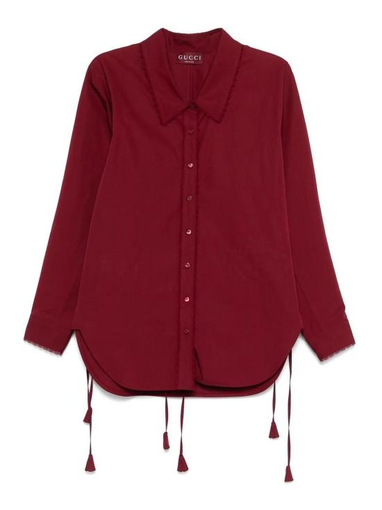  구찌 면 포플린 셔츠 830353Z7ADR6052 Red