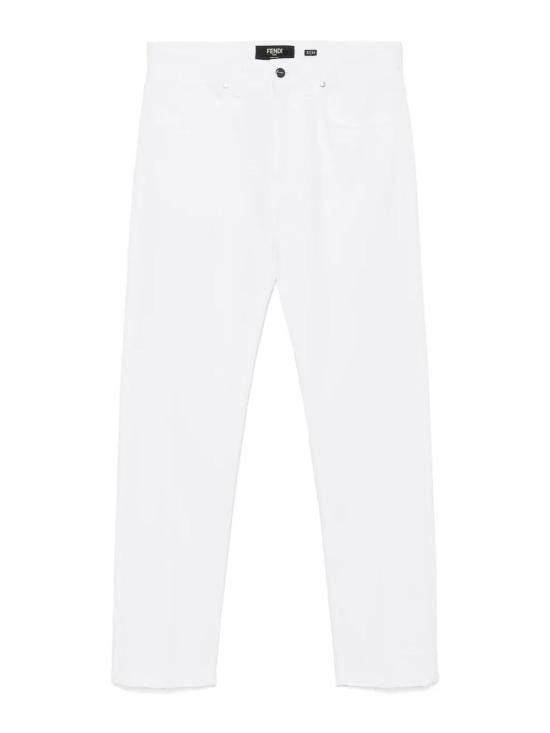  펜디 스트레이트 팬츠 FLP288AUAHF0QA0 White