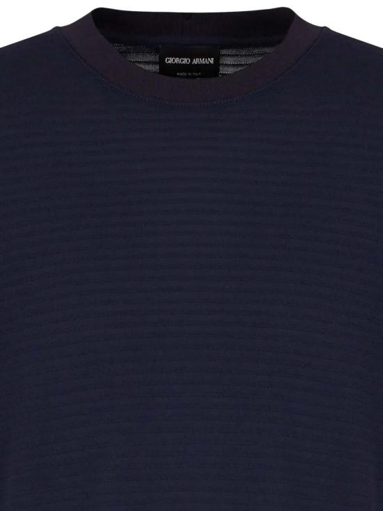 26FW 조르지오 아르마니 반팔 티셔츠 GM001087TE14824UB115 Blue - GIORGIO ARMANI