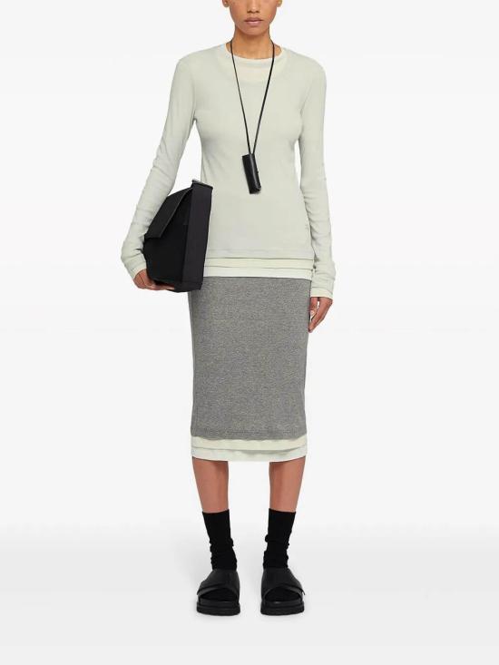  질샌더 긴팔 티셔츠 J40FV0104JTN356961 White - JIL SANDER