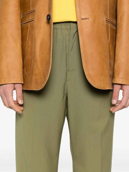 26SS 보테가베네타 스트레이트 팬츠 811897V4XP03051 Green - BOTTEGA VENETA