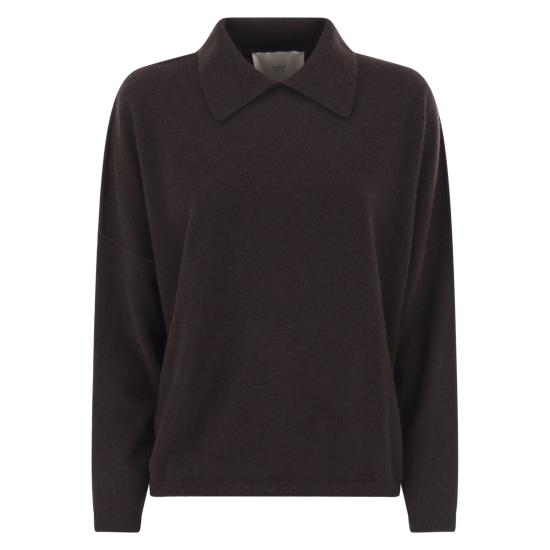 25FW 바니제 폴로 티셔츠 V54617 DARK BROWN