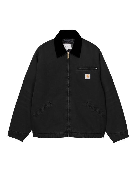 25FW 칼하트 WIP 자켓 남성 재킷 I035614 00E40 OG 디트로이트 블랙 스톤 캔버스 카하트 WIP