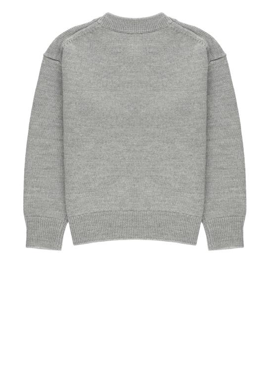 25FW [키즈] 버버리 니트/스웻셔츠 8109458 KB5 TEDDY SCARF SWTA1373 Grey - BURBERRY