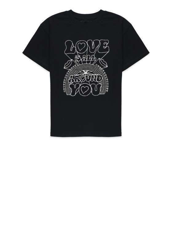 25FW [키즈] 스텔라 맥카트니 티셔츠 TX8C01 Z0434961 Black