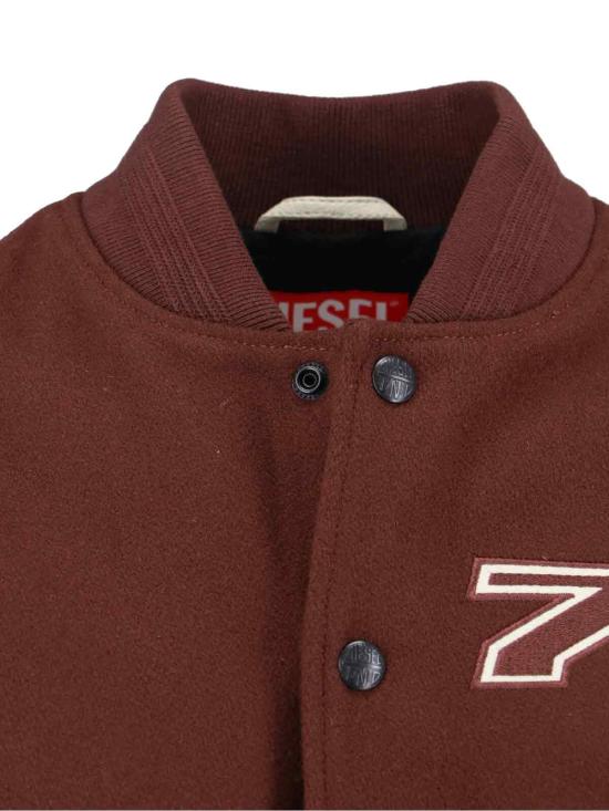 25FW 디젤 봄버 자켓 A18503 0LHAL 7FG Brown - DIESEL