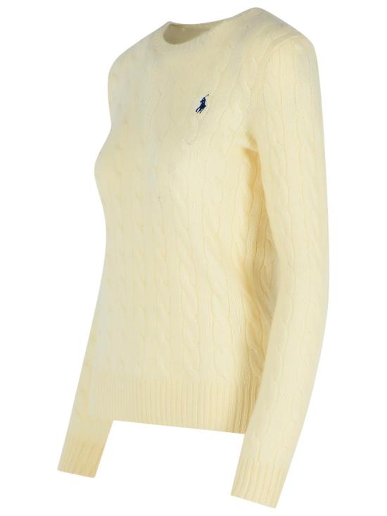 26FW 폴로 랄프로렌 폴로 자수 케이블 니트 스웨터 211971865001 Cream - POLO RALPH LAUREN