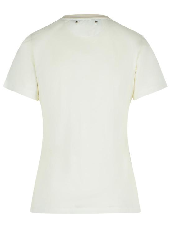 25FW 골든구스 반팔 티셔츠 GWP02322 P00211611616 Ivory - GOLDEN GOOSE