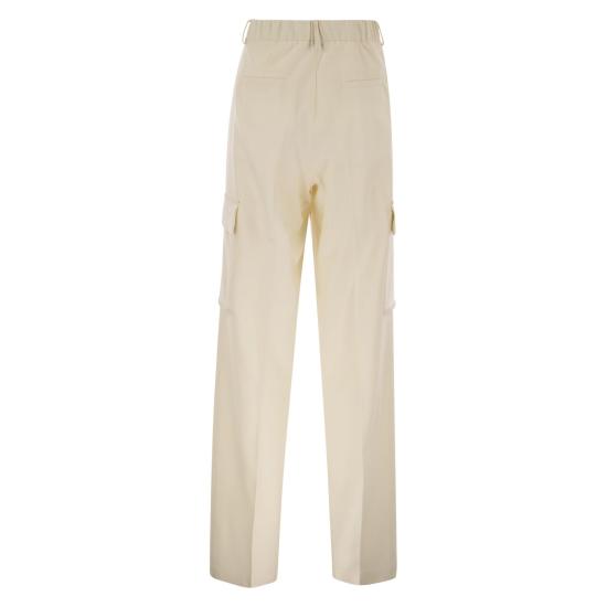 25FW 에르노 스트레이트 팬츠 PT000179D WHITE - HERNO