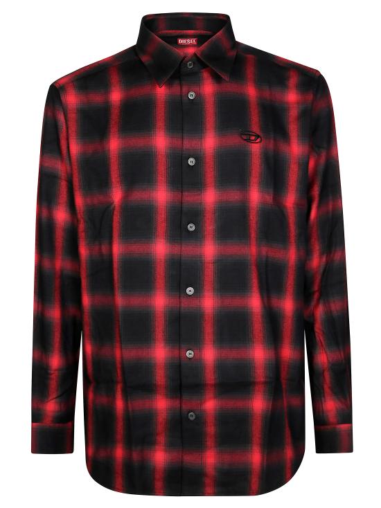 25FW 디젤 S-심플리 체크 셔츠  A185020HGBTS 9XXA