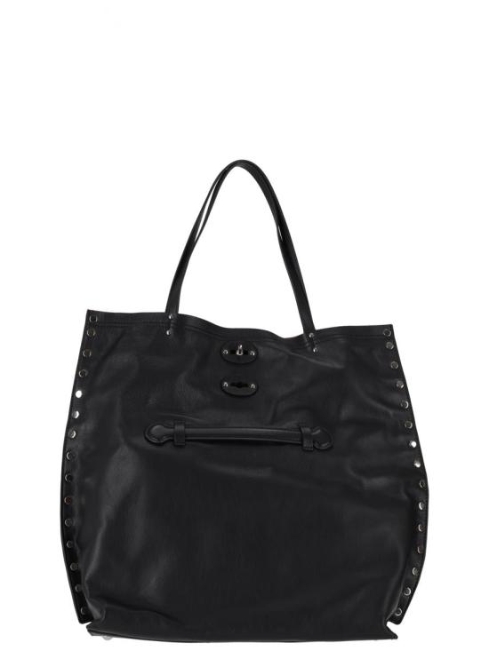 26SS 자넬라토 토트백 0687901910000M Z0001 BLACK LAVAGNA