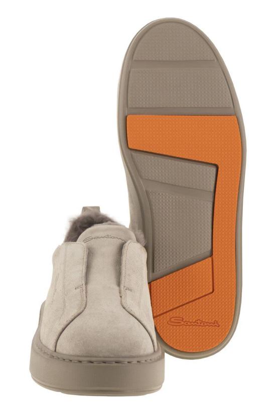 25FW 산토니 스니커즈 WBCD61323TARPSAP M45 Grey - SANTONI