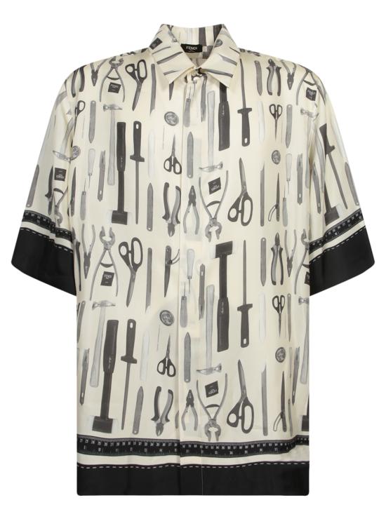  펜디 반팔 셔츠 FS0966 AR65 F1MTG White