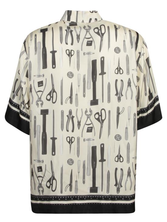  펜디 반팔 셔츠 FS0966 AR65 F1MTG White - FENDI