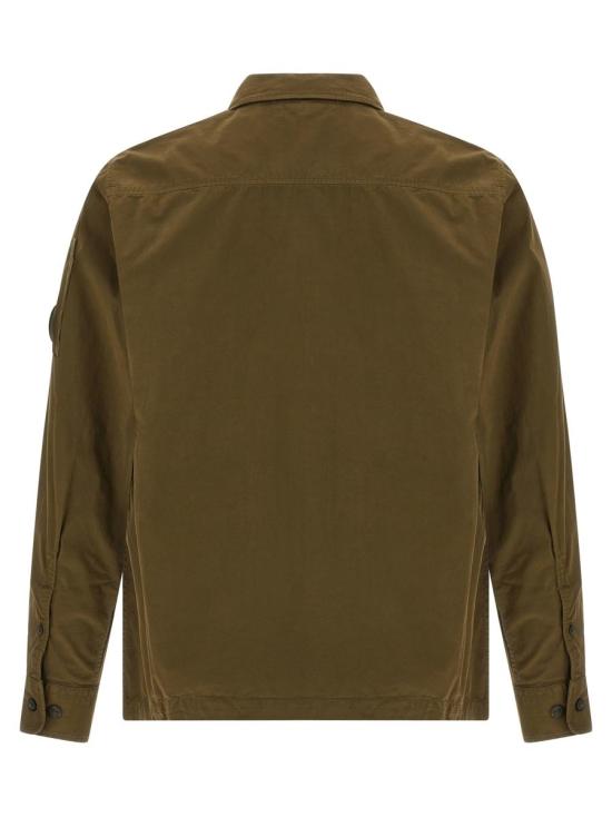 25FW 씨피 컴퍼니 오가닉 개버딘 지퍼 셔츠 RCCMOS705A110143G683 IVY GREEN DOM - C.P. COMPANY