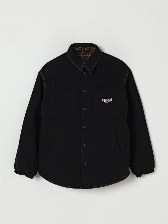 25FW [키즈] 펜디 캐주얼 자켓 JUA129AJ2U F11FU Black