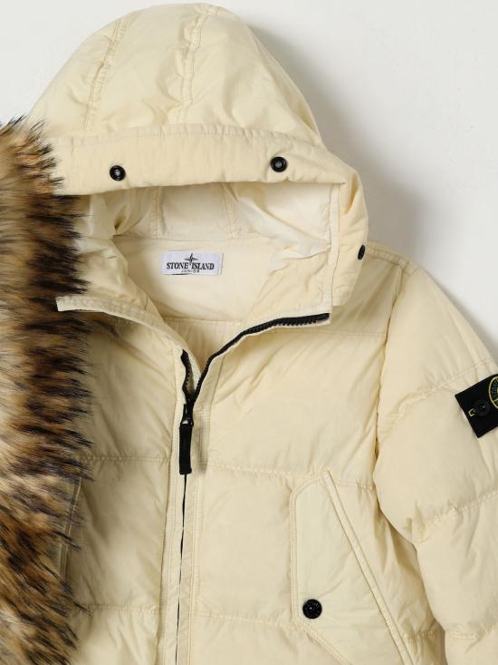 25FW [키즈] 스톤 아일랜드 캐주얼 자켓 4100003S0A23 V0093 White - STONE ISLAND