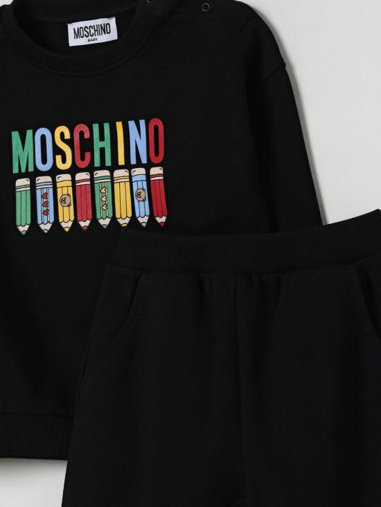 25FW [키즈] 모스키노 오버롤 MUK05FLCA64 60100 Black - MOSCHINO