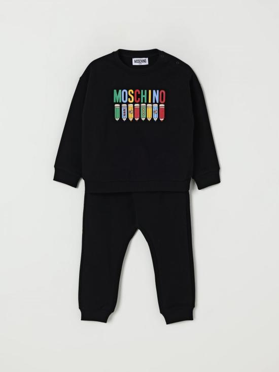 25FW [키즈] 모스키노 오버롤 MUK05FLCA64 60100 Black