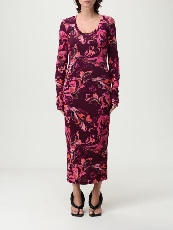 25FW 베르사체 롱 원피스 79HAO920JS500 317 Burgundy