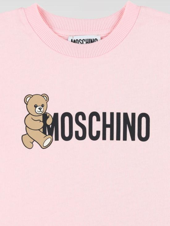 25FW [키즈] 모스키노 티셔츠 HPM058LAA34 50209 Pink - MOSCHINO