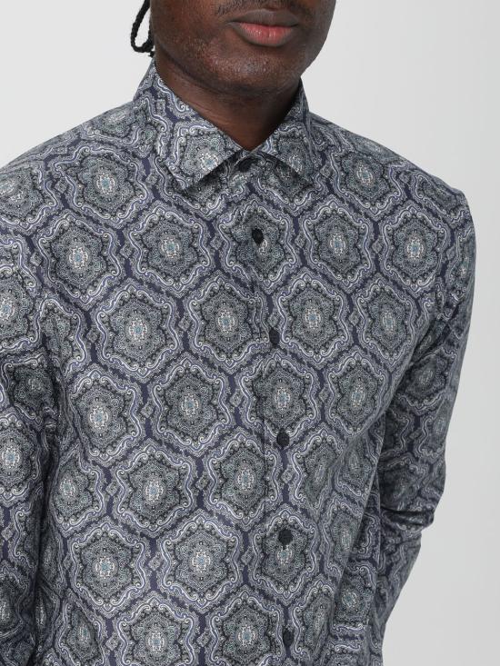 25FW 에트로 긴팔 셔츠 MRIB000199SA5L7 X0883 Navy - ETRO