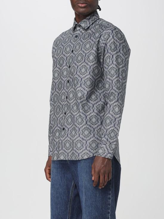 25FW 에트로 긴팔 셔츠 MRIB000199SA5L7 X0883 Navy - ETRO