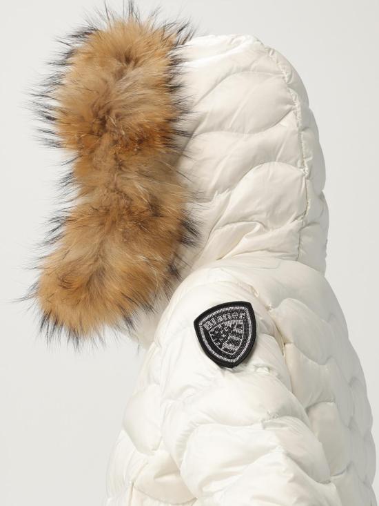 25FW 블라우어 숏패딩 25WBLDC03096006047 100BI White - BLAUER