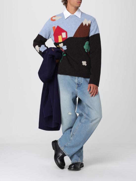 25FW 모스키노 코트 06515211 0342 Blue - MOSCHINO