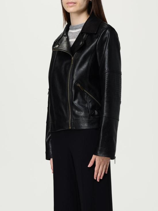 25FW 트윈셋 가죽 자켓 252TP2710 00006 Black - TWINSET