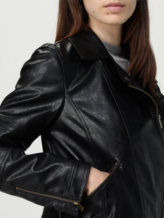 25FW 트윈셋 가죽 자켓 252TP2710 00006 Black - TWINSET