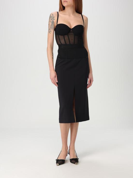 25FW 엘리자베타프랜치 미디 스커트 GO066 110 Black - ELISABETTA FRANCHI